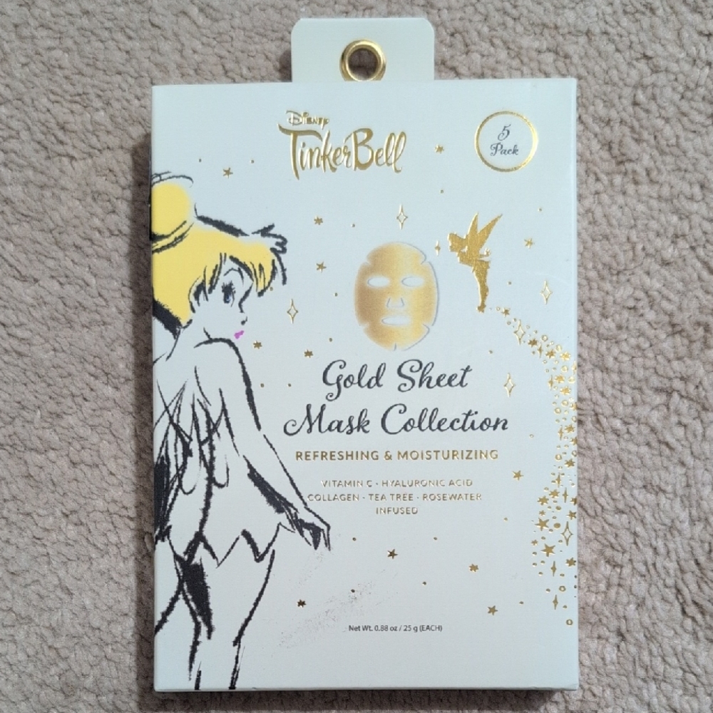 Tinker Bell Gold Sheet Mask Collection